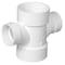 Charlotte Pipe And Foundry Charlotte Pipe Schedule 40 3 in. Hub X 3 in. D Hub PVC Sanitary Tee 1 pk PVC004290800 - alternate 1